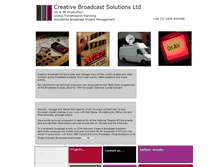 Tablet Screenshot of creativebroadcastsolutions.com
